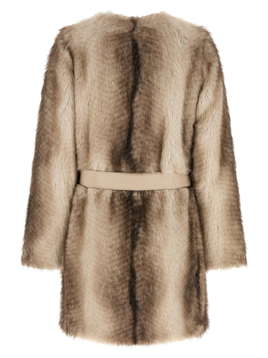 Twinset Brown Polyester Coat