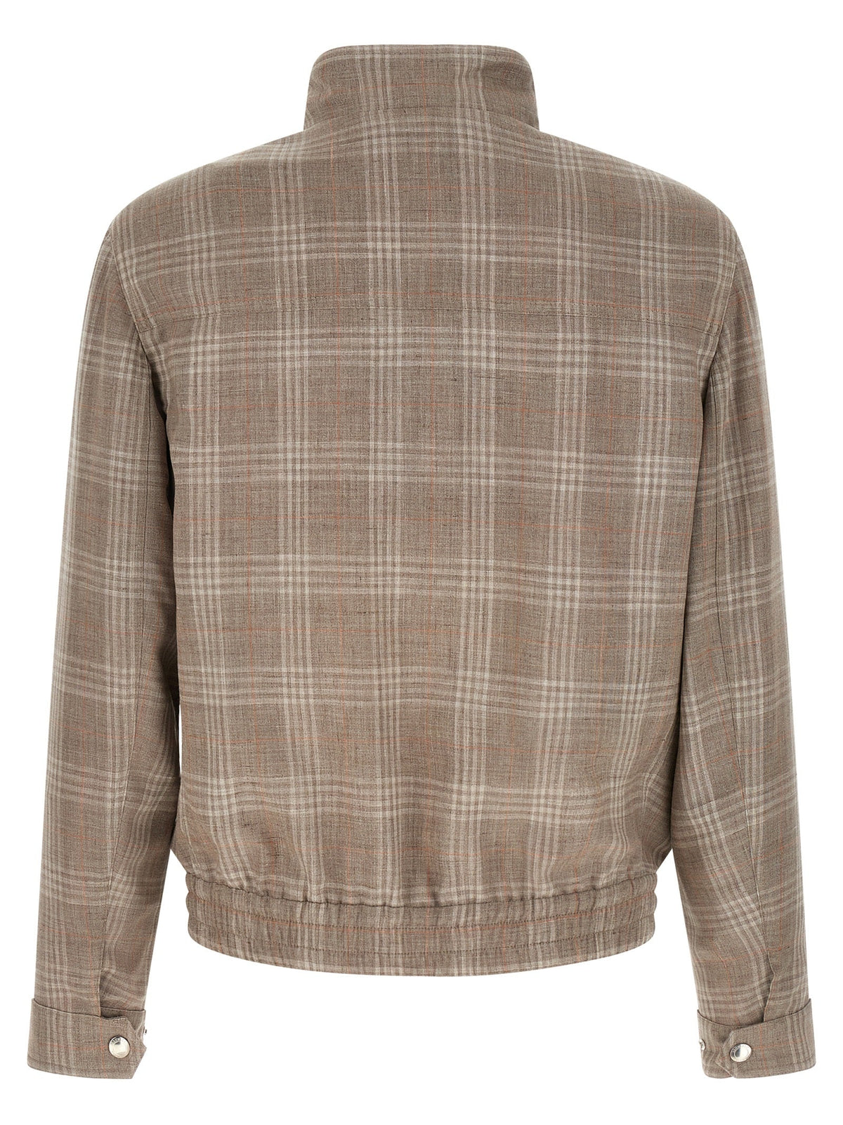 Brunello Cucinelli Brown Wool Full-Length Jacket