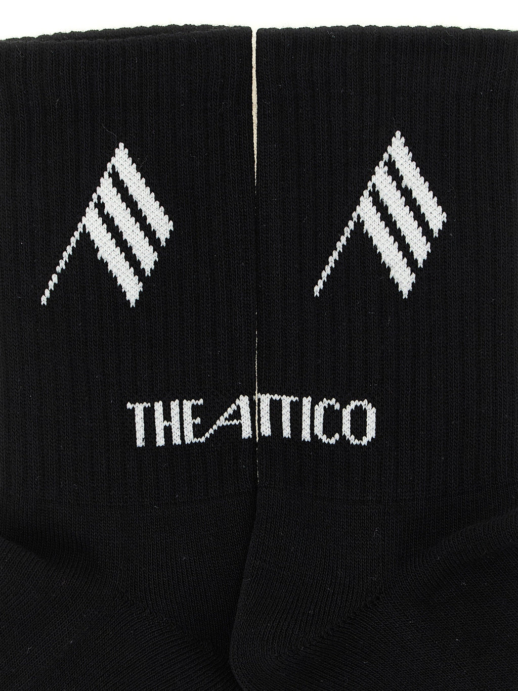 The Attico Bicolor Cotton Socks