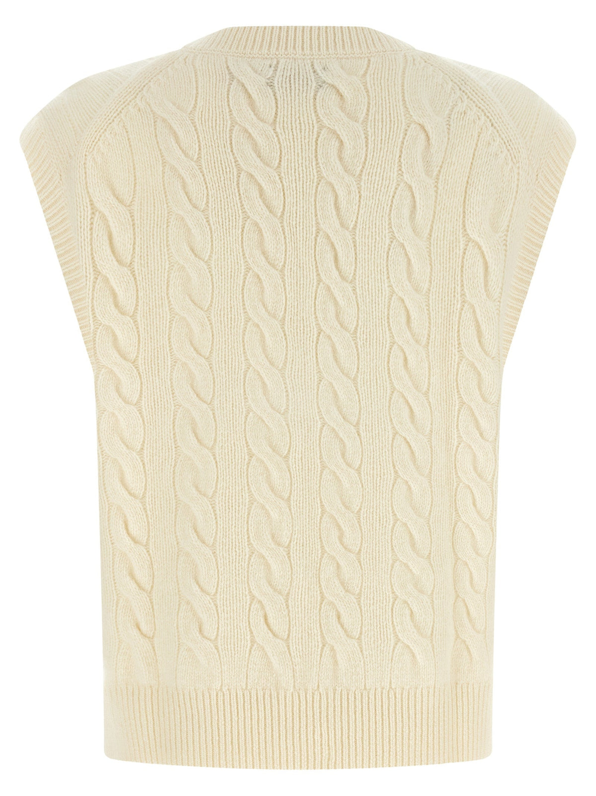 Polo Ralph Lauren White Wool Sleeveless Jacket