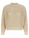 Brunello Cucinelli Beige Elastane Cardigan