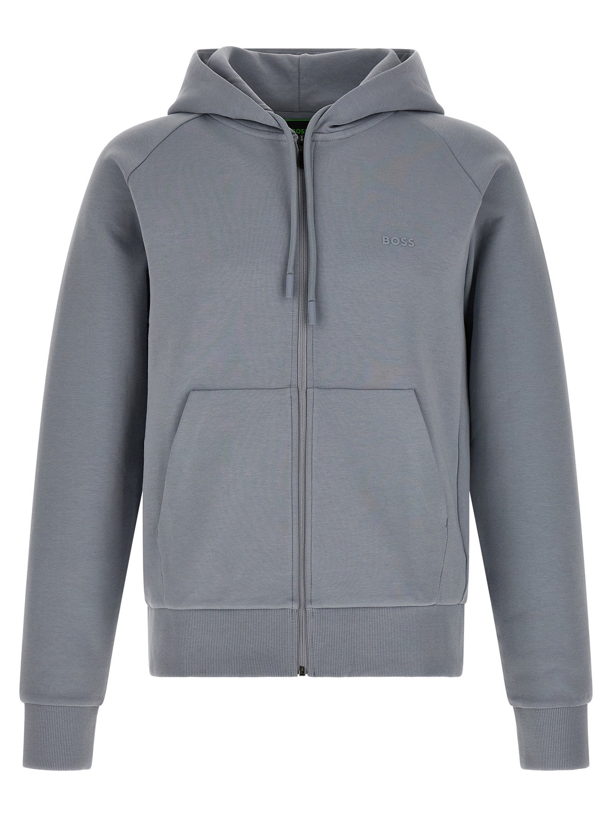 Hugo Boss Gray Cotton Sweatshirt