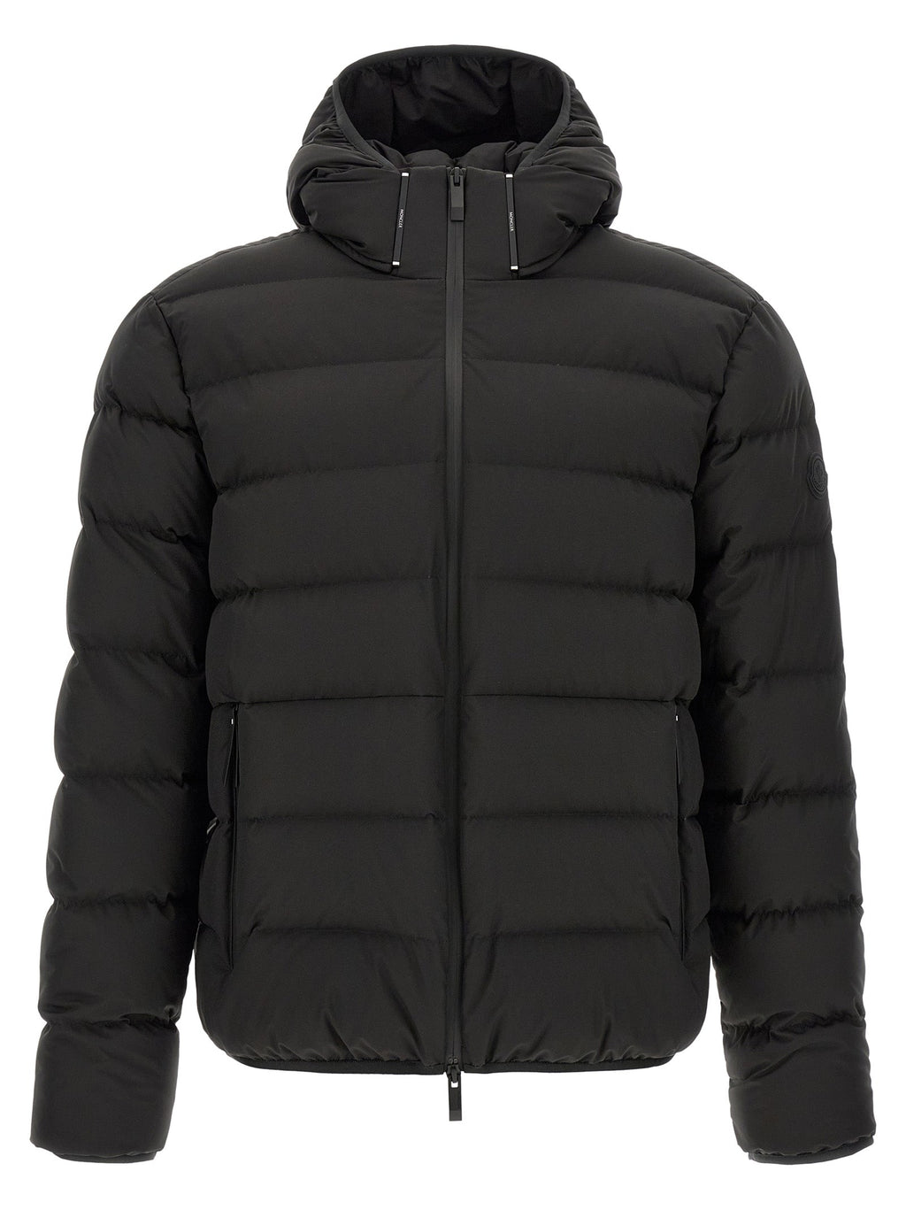 Moncler Black Polyester Full-Length Jacket