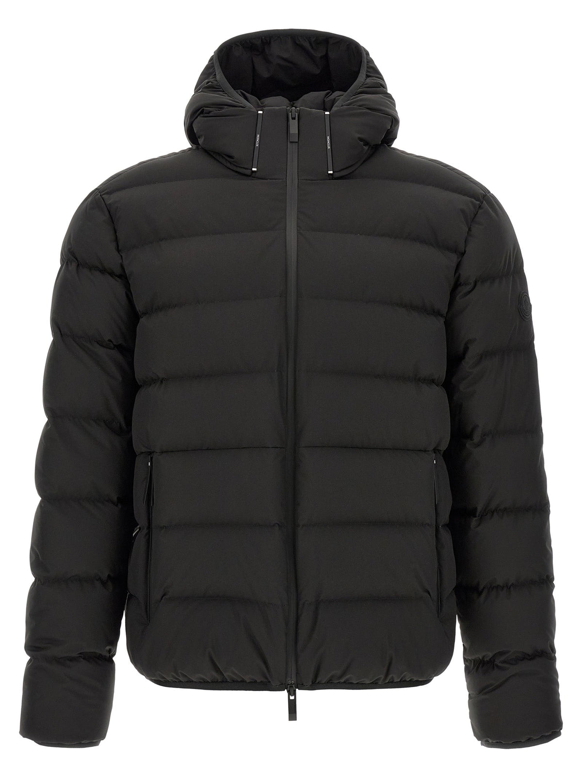Moncler Black Polyester Full-Length Jacket