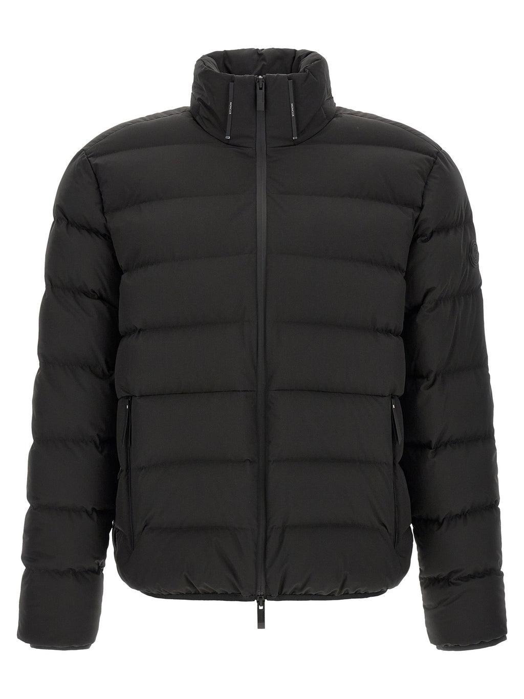 Moncler Black Polyester Full-Length Jacket