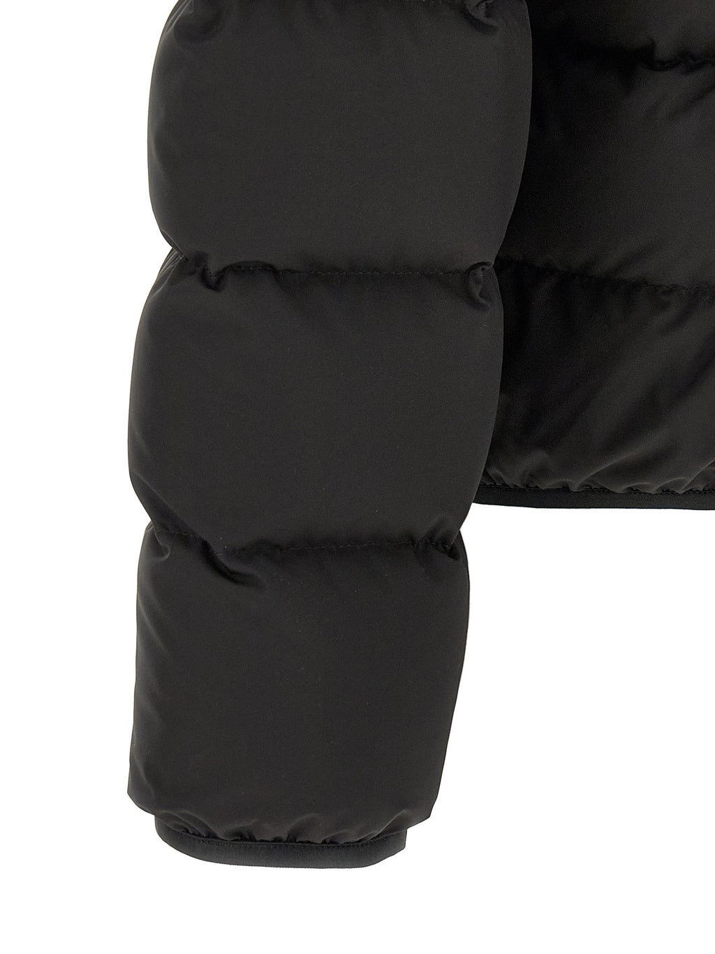 Moncler Black Polyester Full-Length Jacket