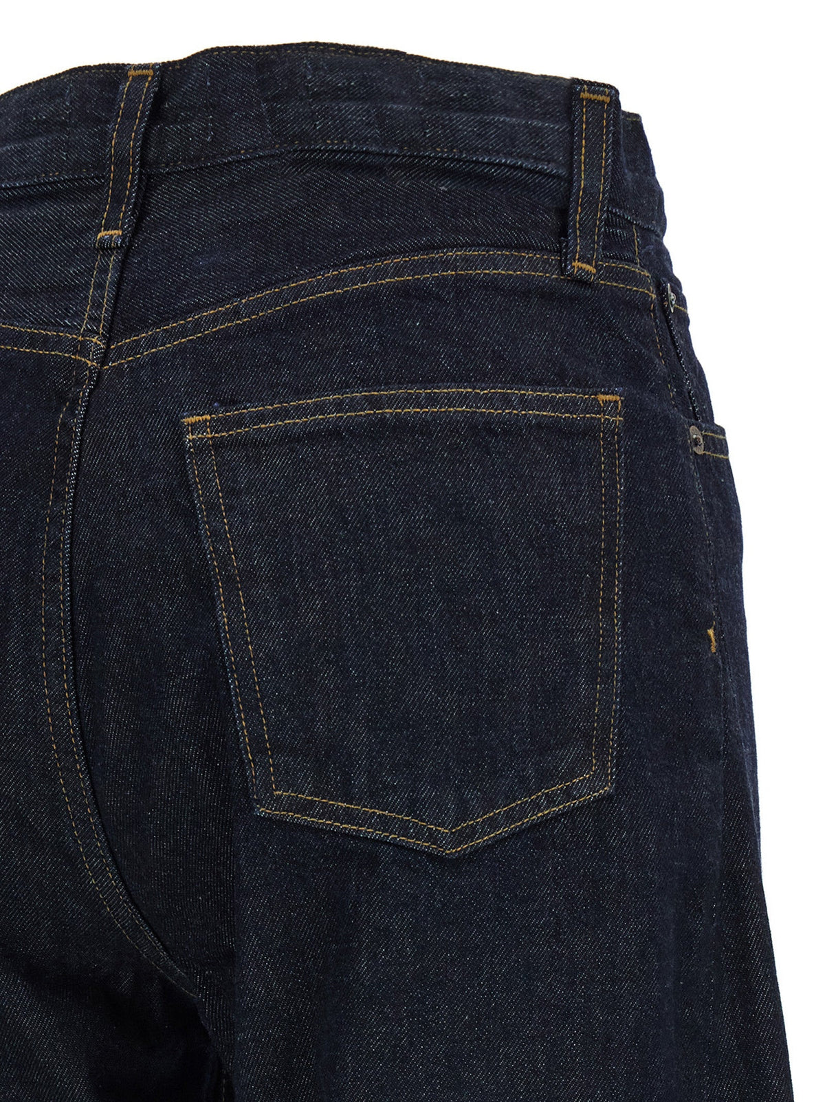 Agolde Blue Cotton High-Waisted Jean