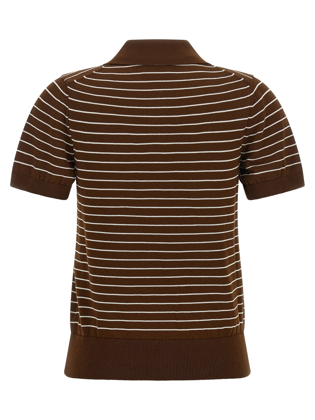 A.P.C. Brown Cotton Polo Shirt