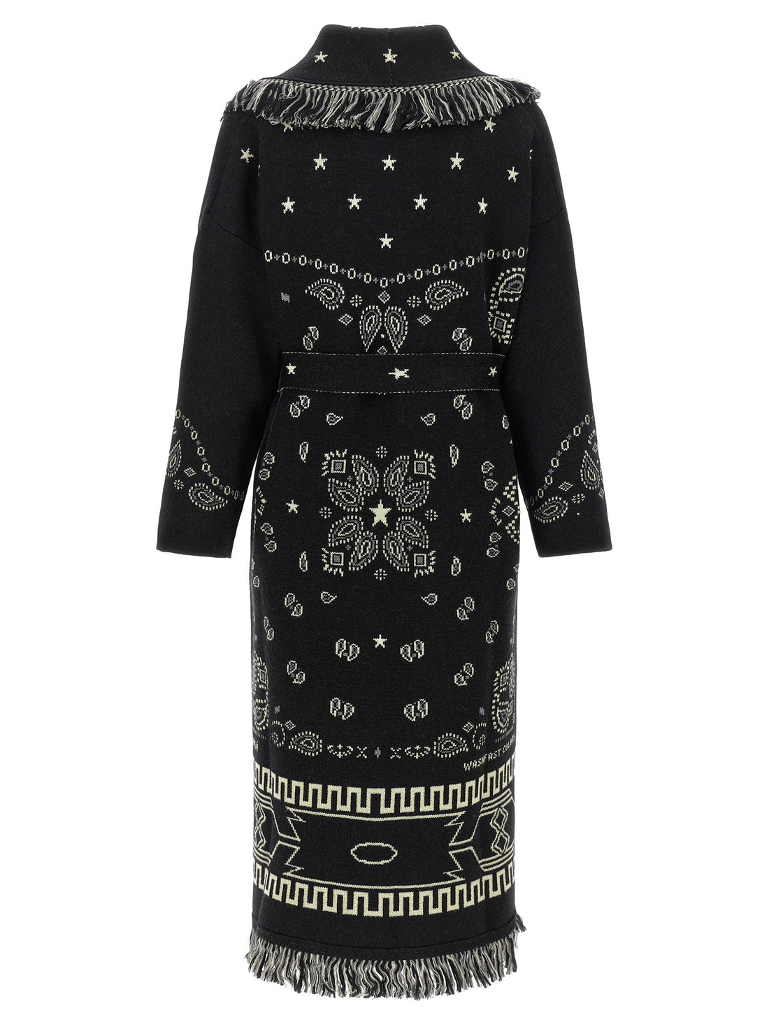 Alanui Black Virgin Wool Coat
