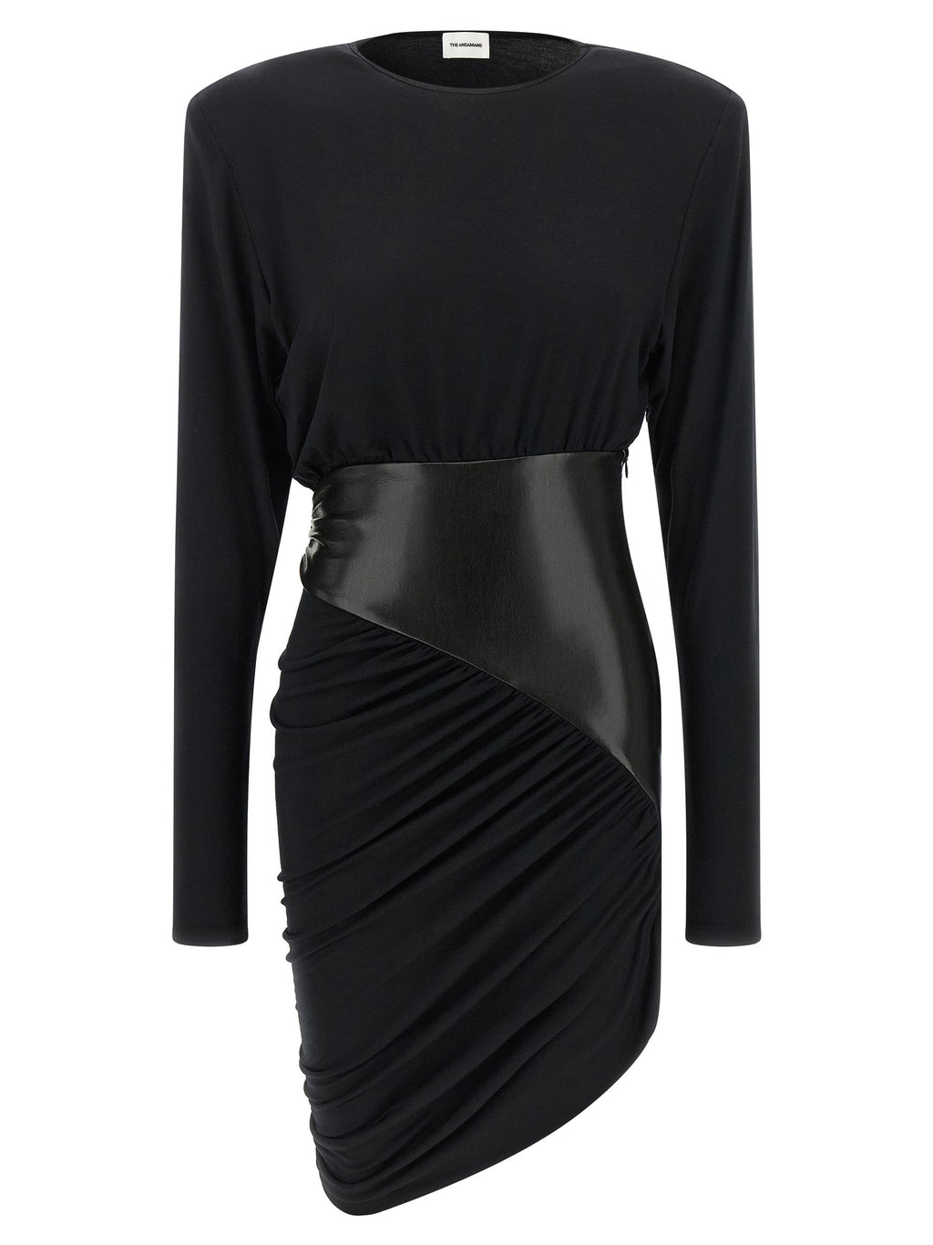The Andamane Black Viscose Short Dress