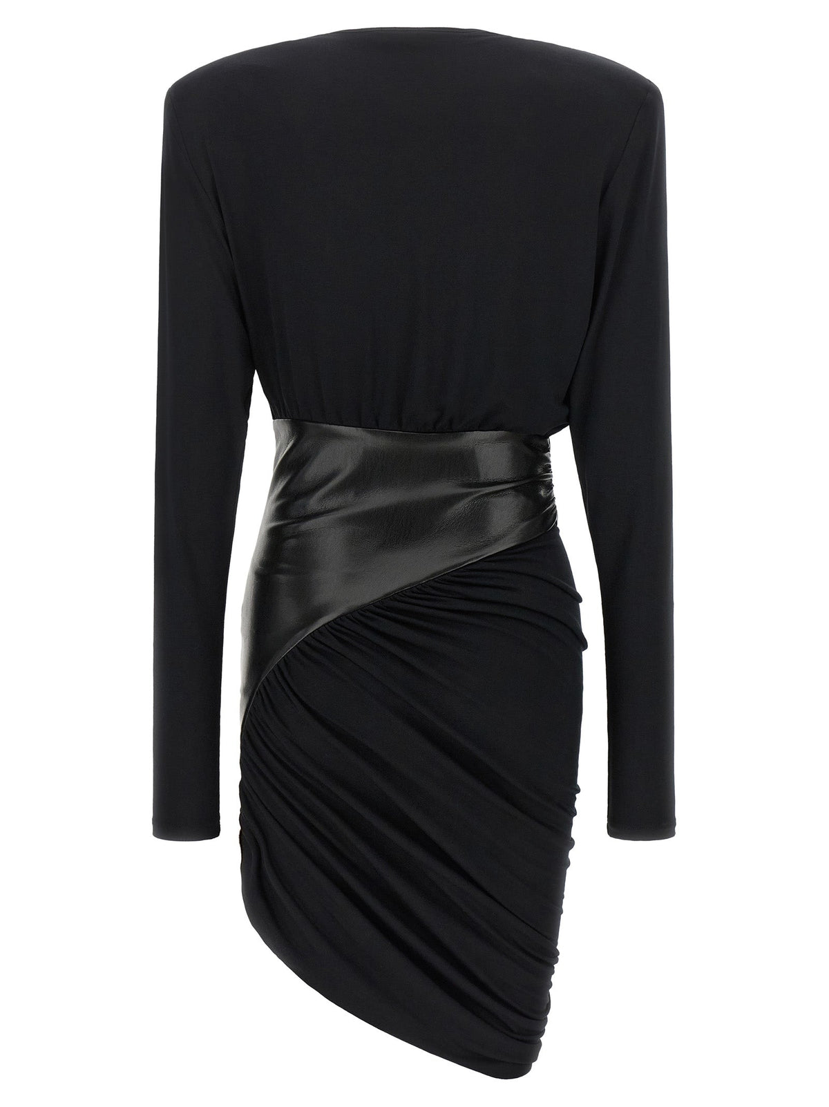 The Andamane Black Viscose Short Dress