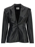 The Andamane Black Polyester Blazer
