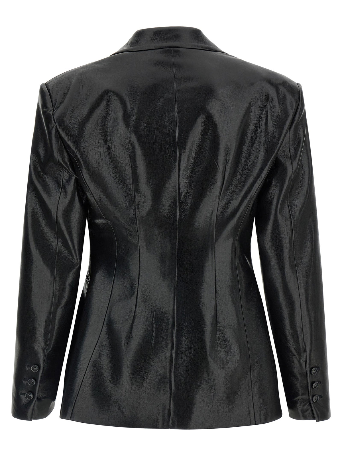 The Andamane Black Polyester Blazer
