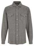Brunello Cucinelli Gray Cashmere Blouse