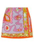 Emilio Pucci Multicolor Silk Long Skirt
