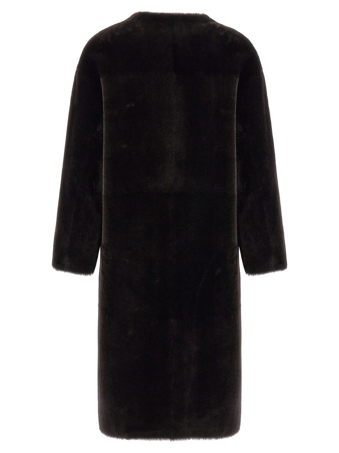 BLANCHA Brown Lamb Fur Coat