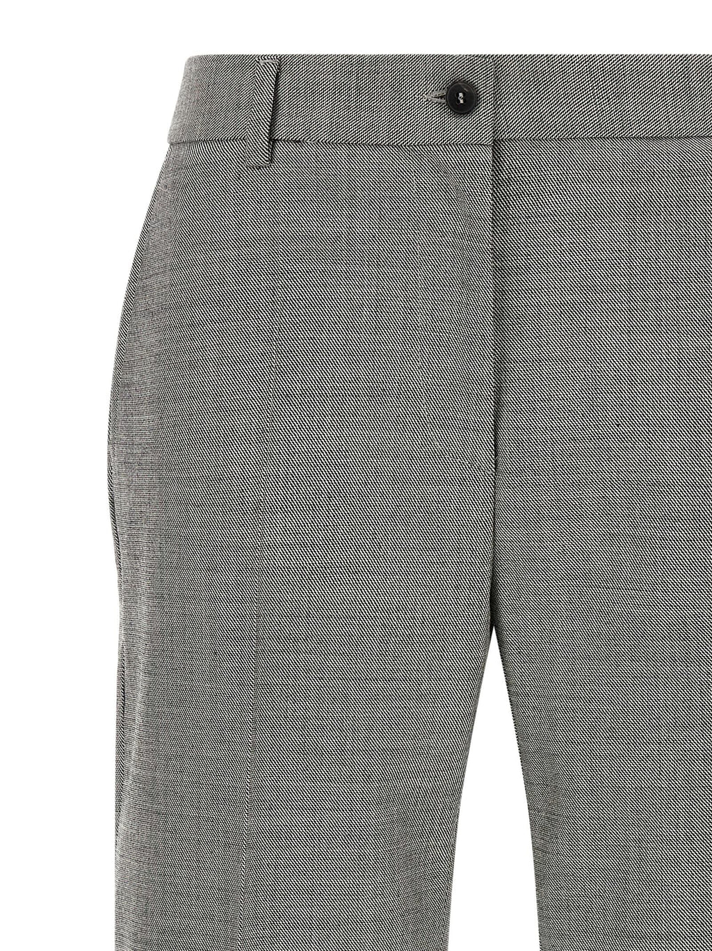 Alberto Biani Gray Wool Flared Pants