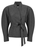 The Andamane Gray Polyester Blazer