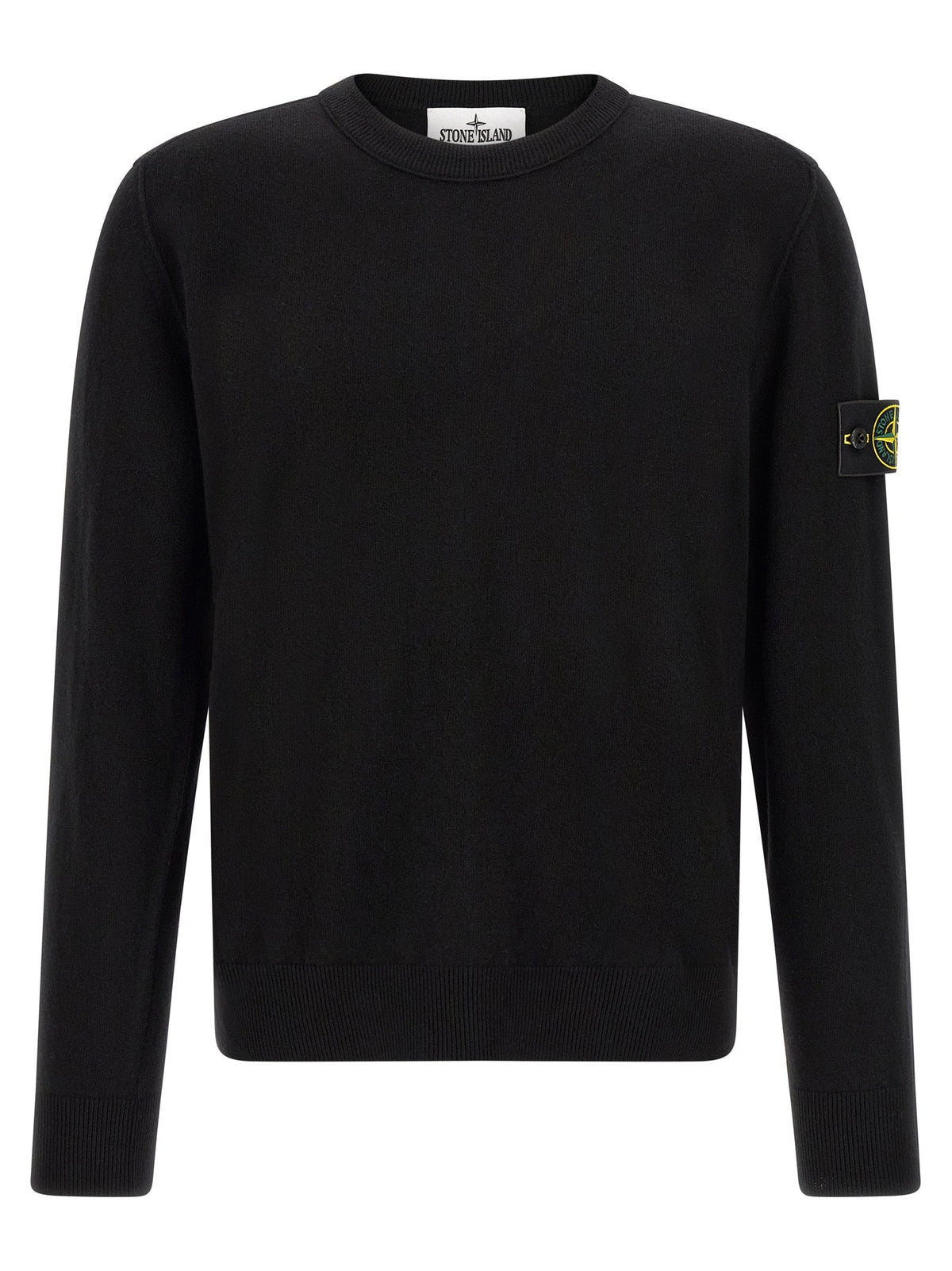 Stone Island Black Virgin Wool Cardigan