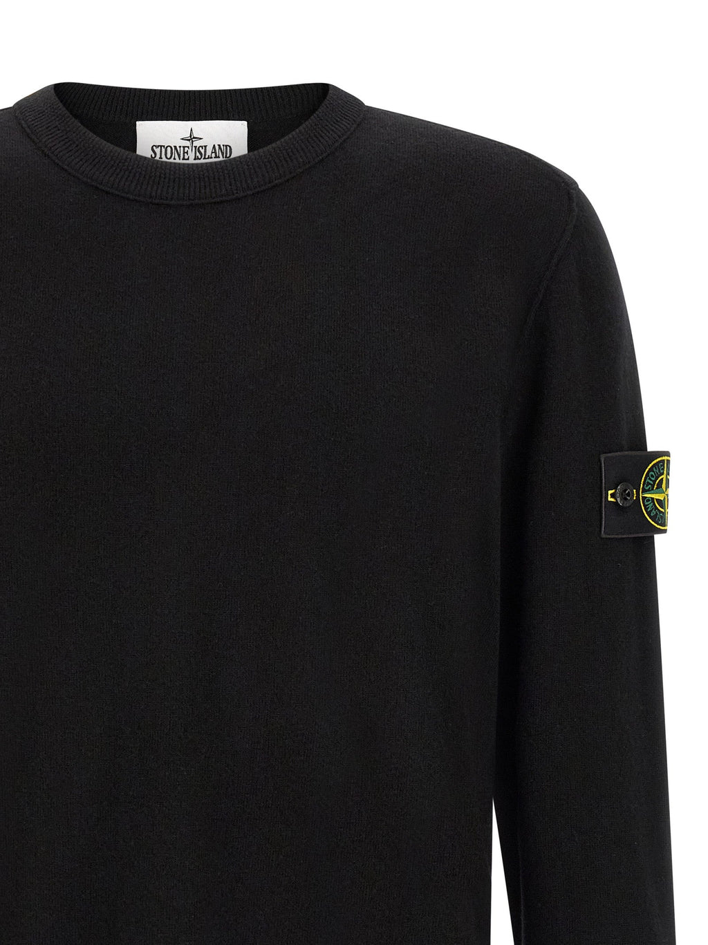 Stone Island Black Virgin Wool Cardigan