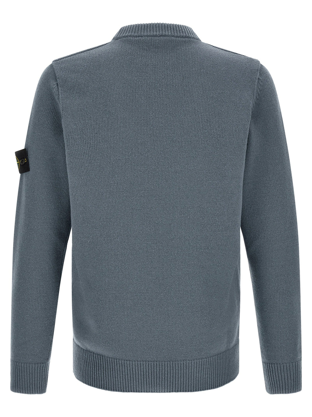 Stone Island Blue Virgin Wool Cardigan