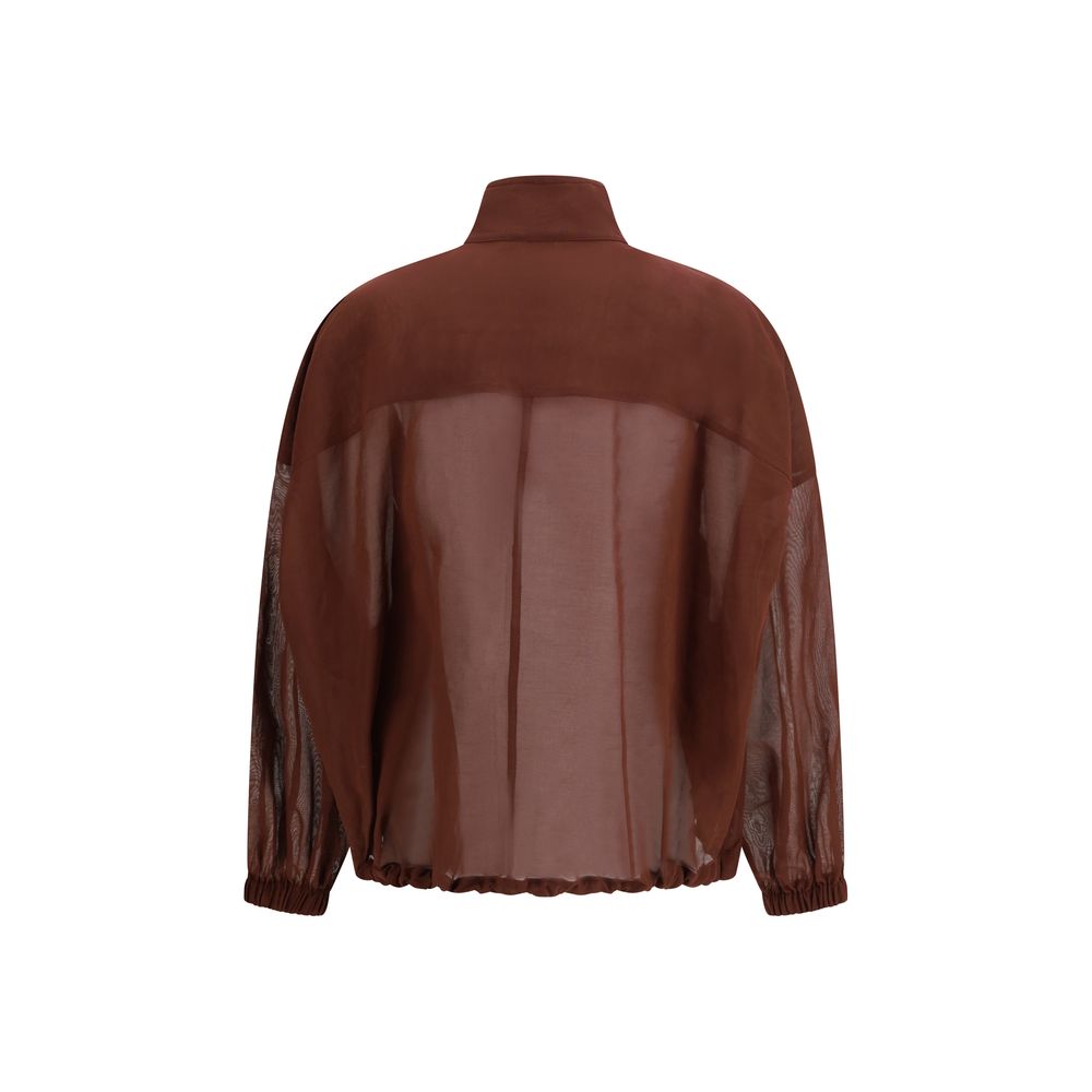 Brunello Cucinelli Red Cotton Sweatshirt