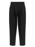 Gianluca Capannolo Black Wool Cropped Pants