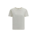 Saint Laurent White Cotton T-Shirt