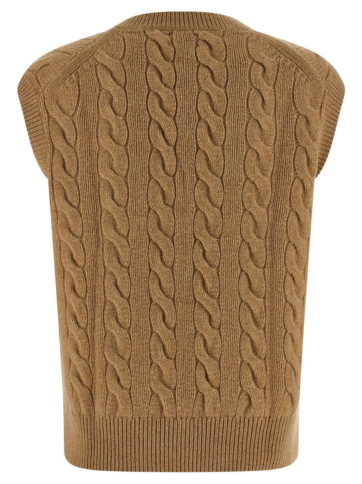 Polo Ralph Lauren Beige Wool Sleeveless Jacket