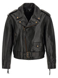 Balmain Black Calfskin Leather Jacket