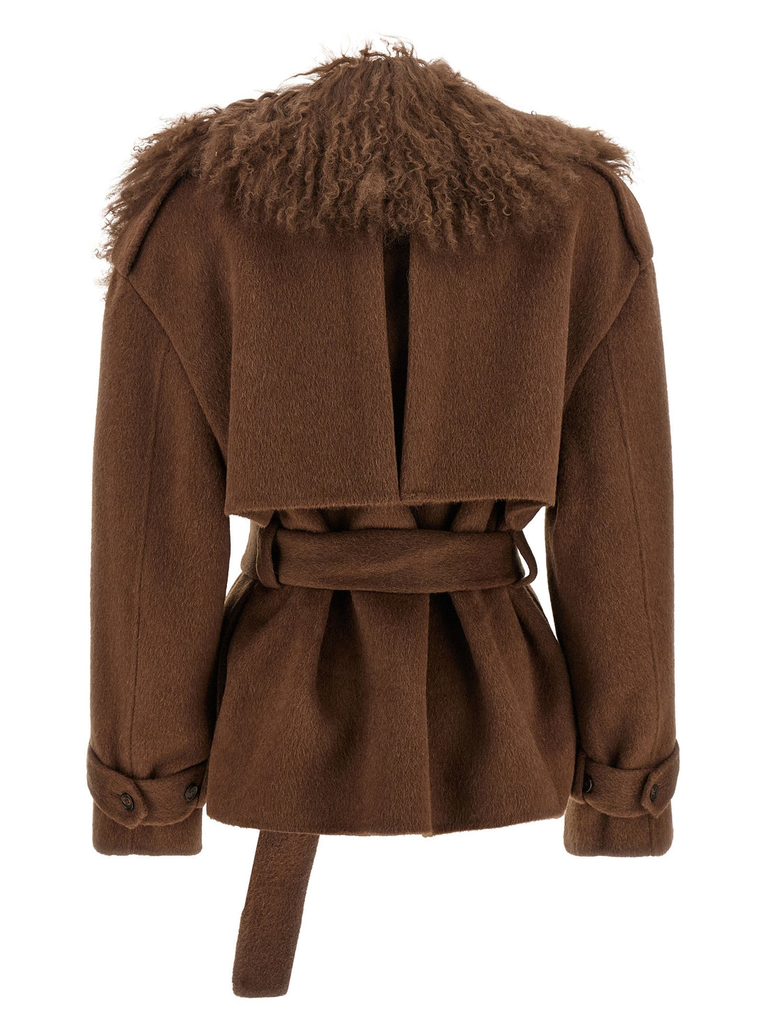Giuseppe Di Morabito Brown Wool Coat