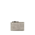 Brunello Cucinelli Gray Calf Leather Bos Taurus Wallet