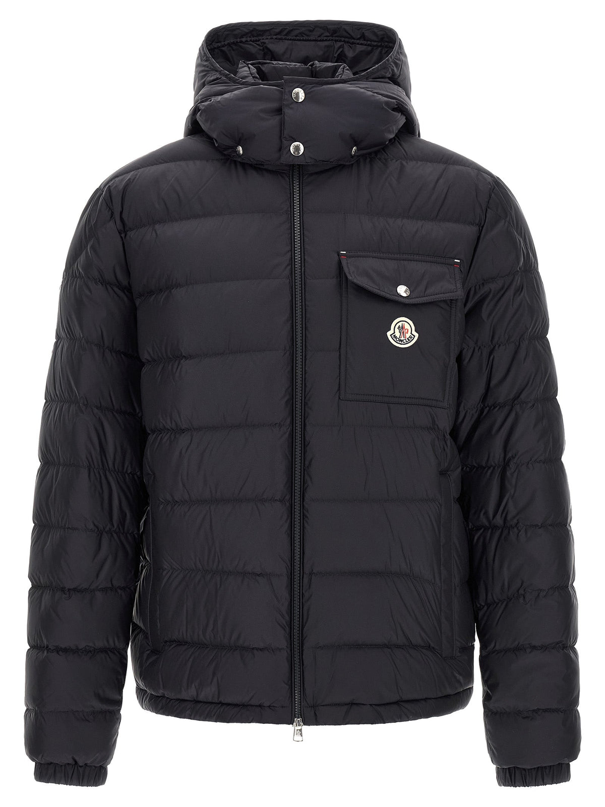 Moncler Blue Polyamide Full-Length Jacket