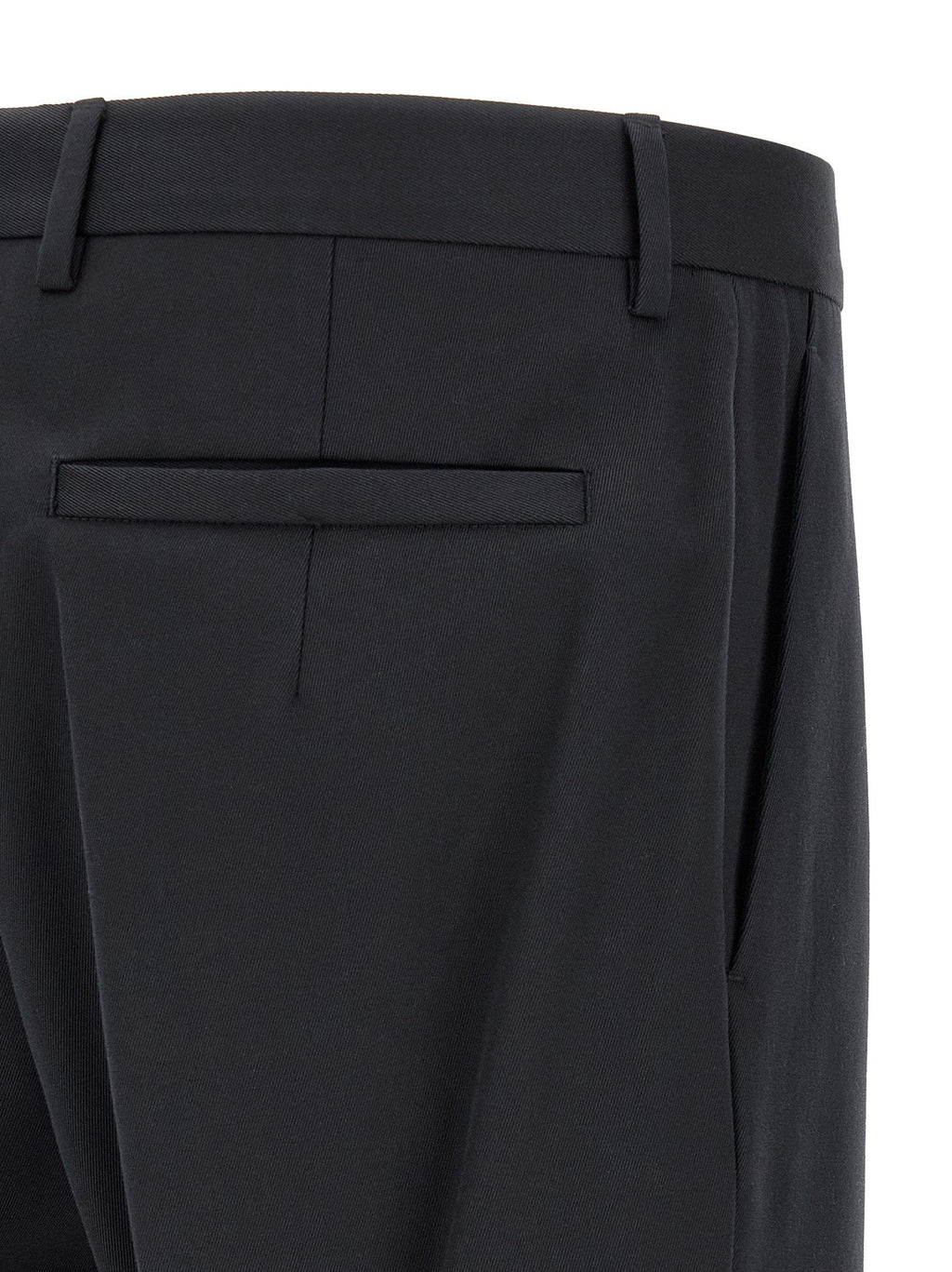 ZEGNA Blue Cotton Dress Pants