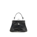 Vivienne Westwood Black Calf Leather Bos Taurus Handbag