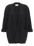 BE YOU Gray Cashmere Cardigan