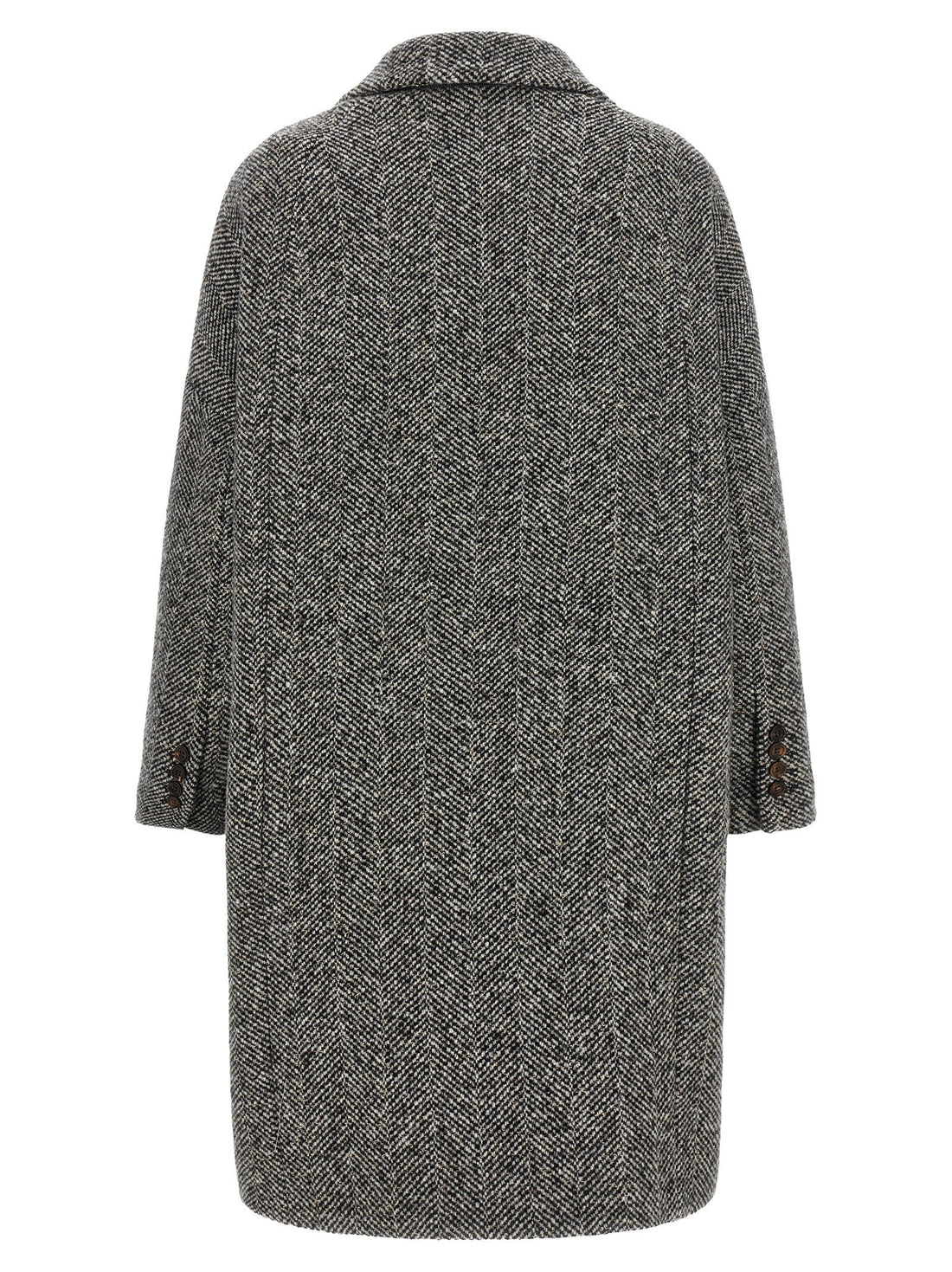 Brunello Cucinelli Gray Virgin Wool Coat