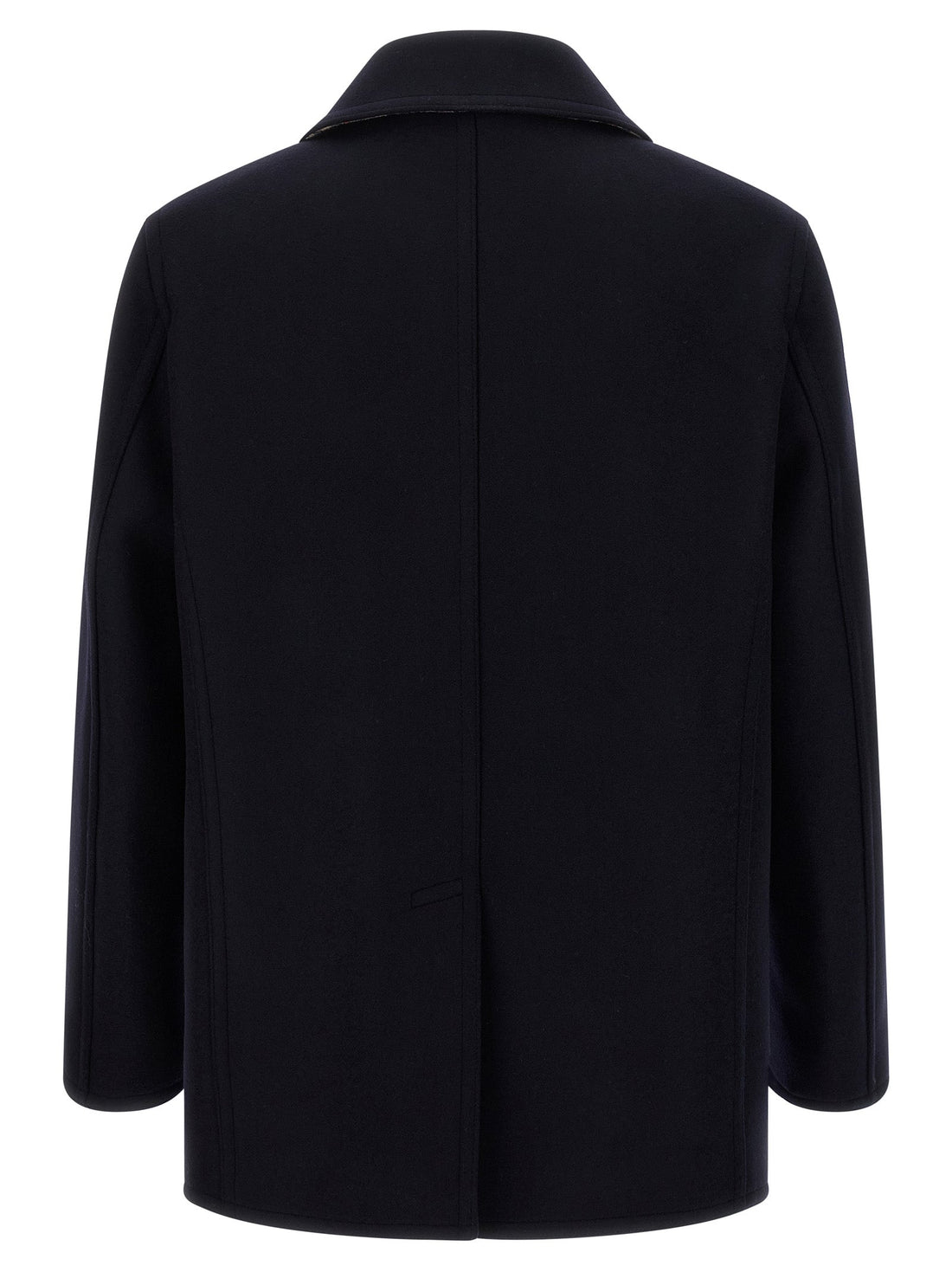 Burberry Blue Wool Coat