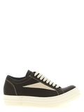 Rick Owens Brown Lamb Leather Low Top Sneakers