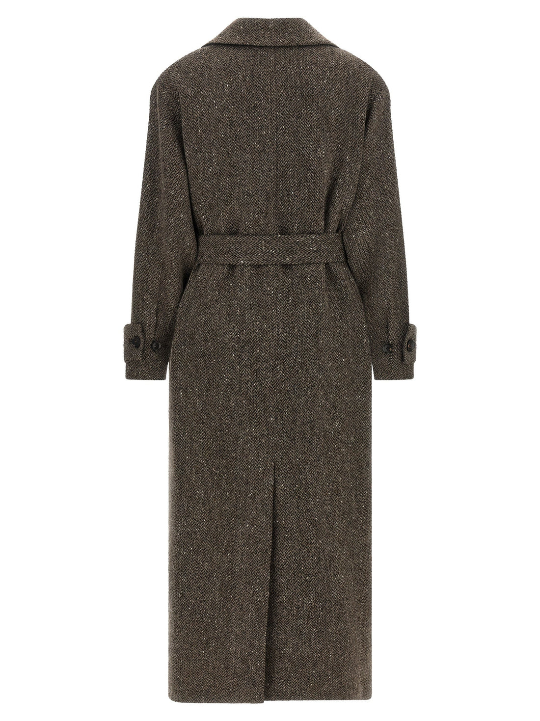 Kiton Brown Virgin Wool Coat