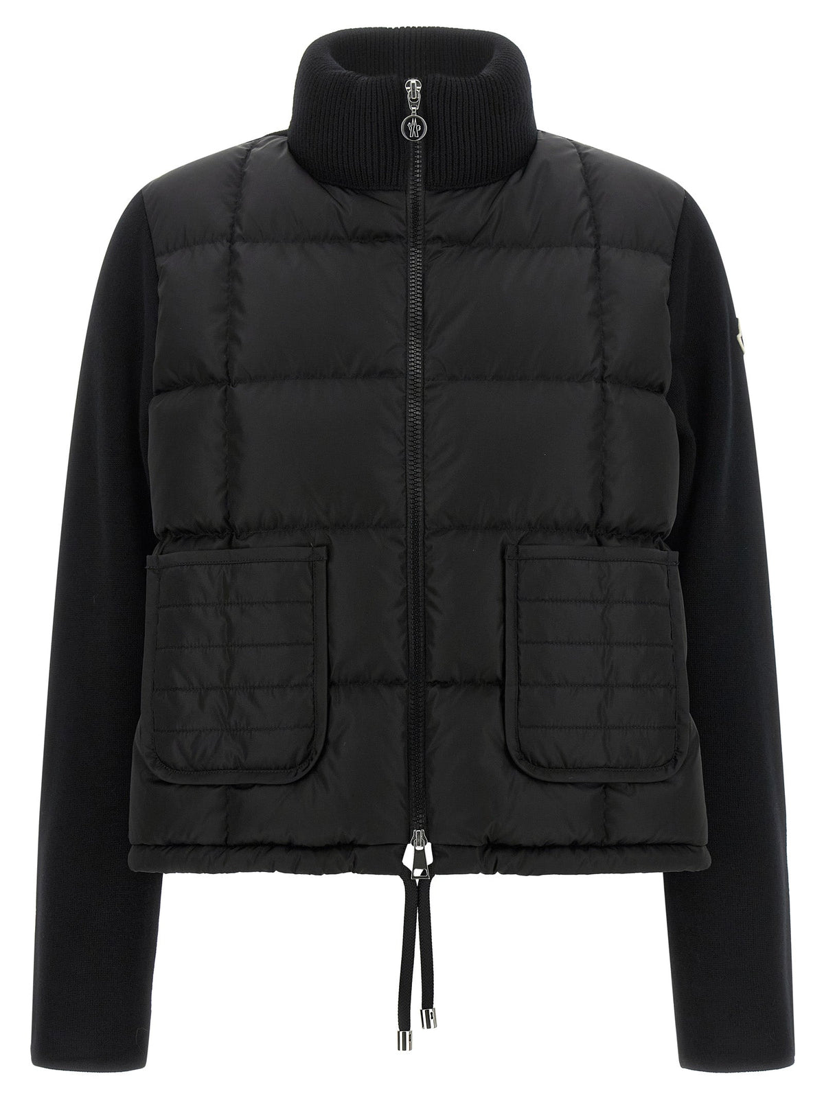 Moncler Black Virgin Wool Cardigan