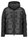 Moncler Black Polyester Full-Length Jacket