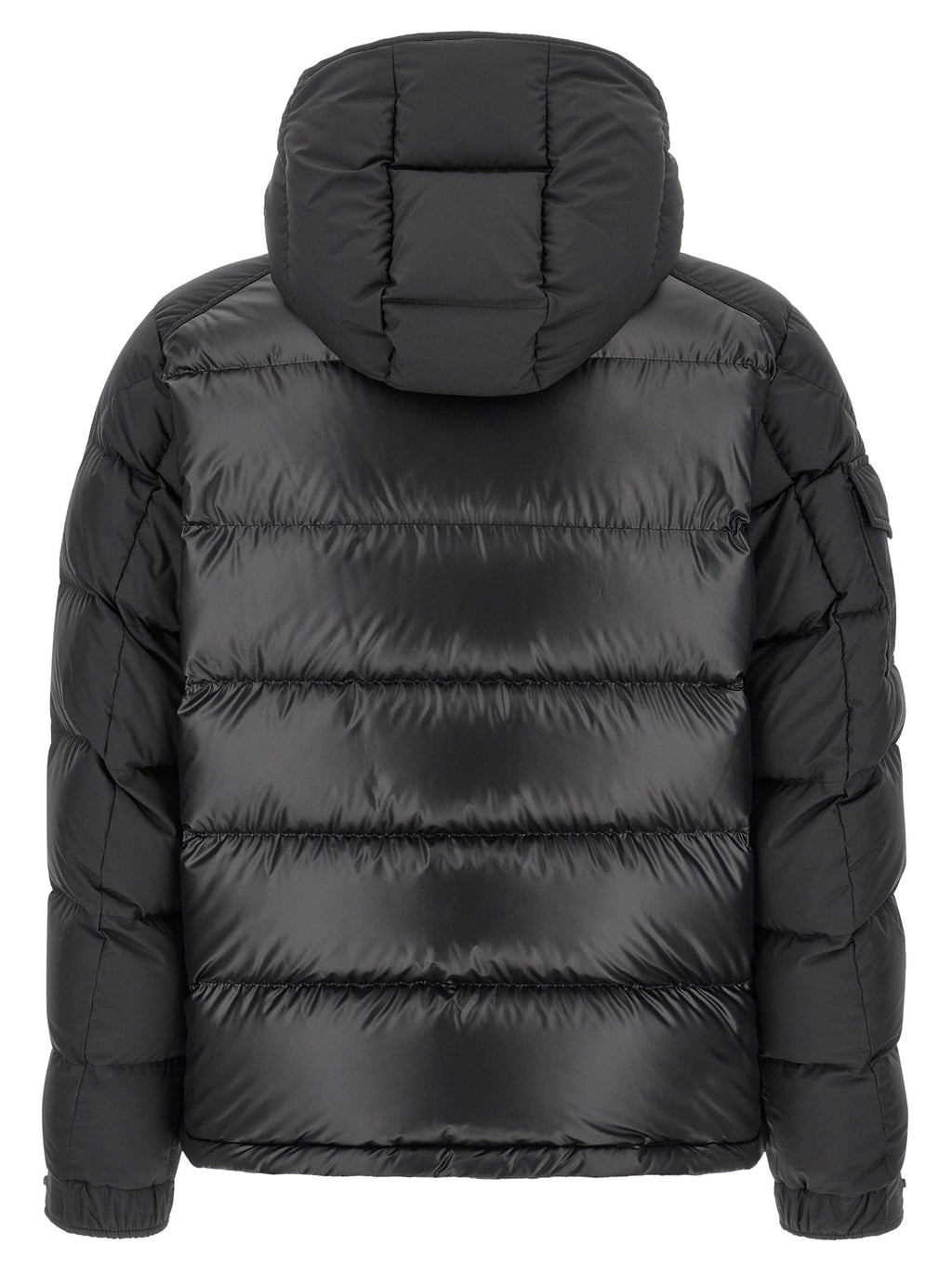 Moncler Black Polyester Full-Length Jacket