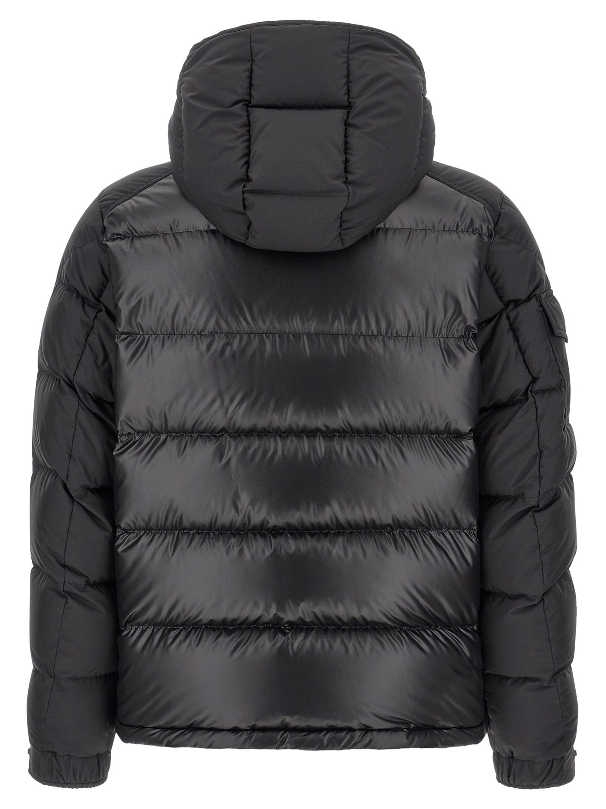 Moncler Black Polyester Full-Length Jacket