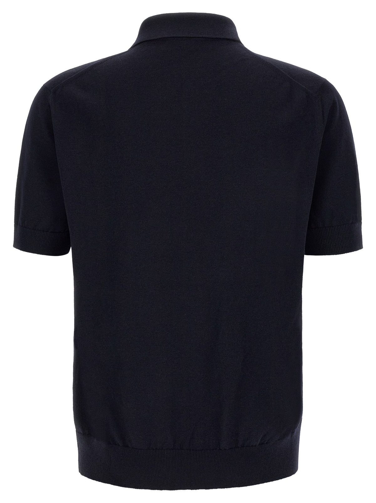 Dolce & Gabbana Blue Virgin Wool Polo Shirt