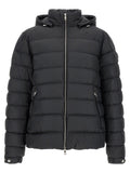Moncler Black Polyester Full-Length Jacket
