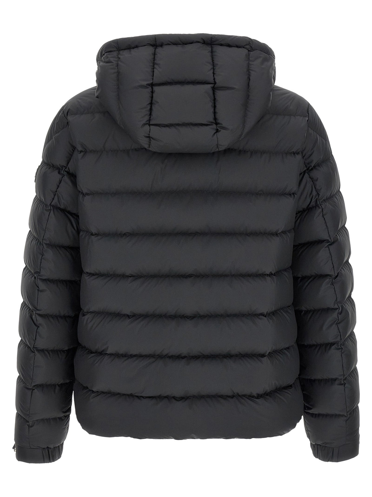 Moncler Black Polyester Full-Length Jacket