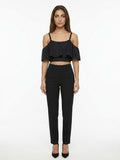 Dolce & Gabbana Black Cotton Sleeveles T-Shirt