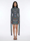Dolce & Gabbana Silver Elastane Cocktail Dress