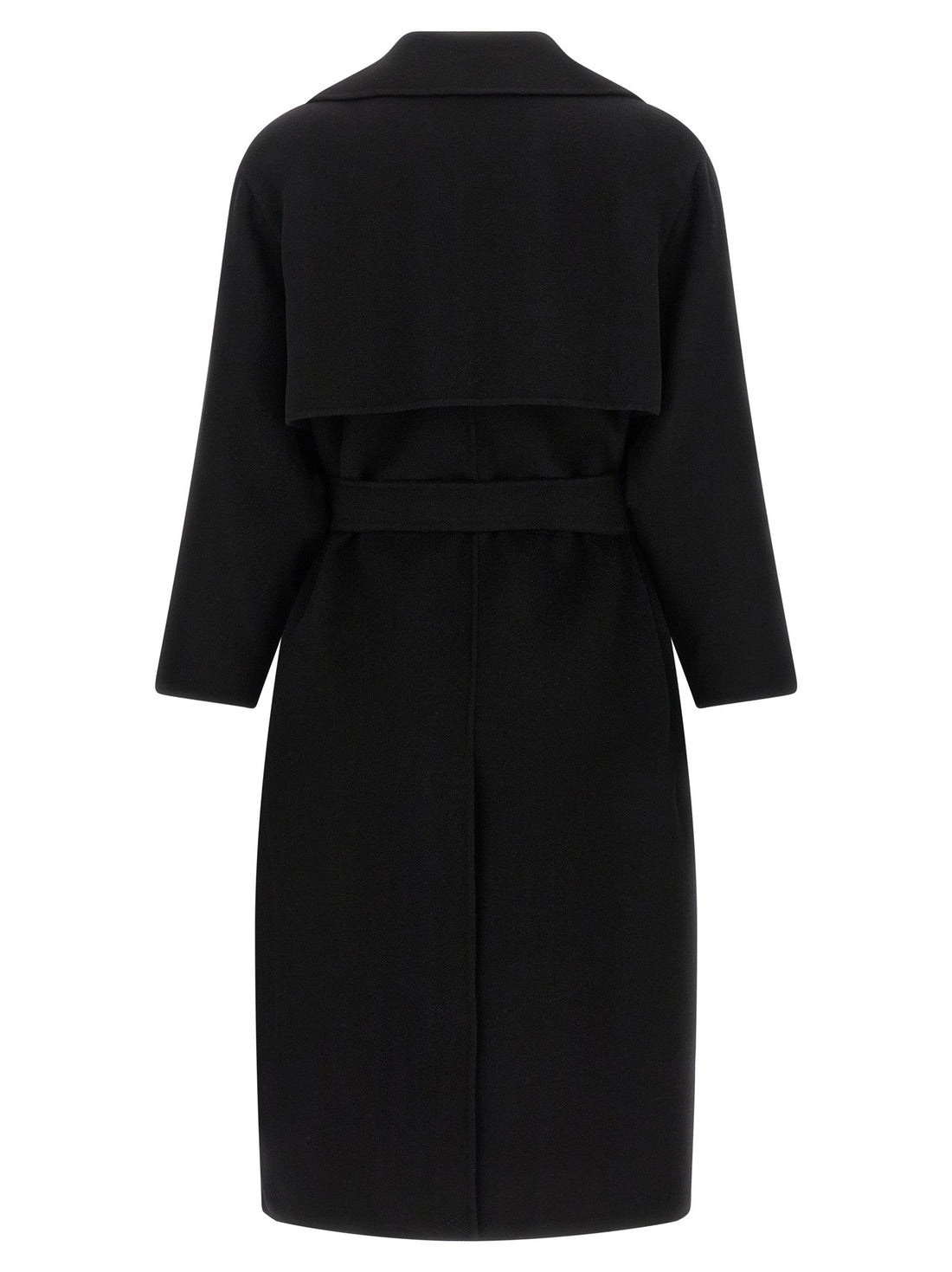 Max Mara Black Virgin Wool Coat